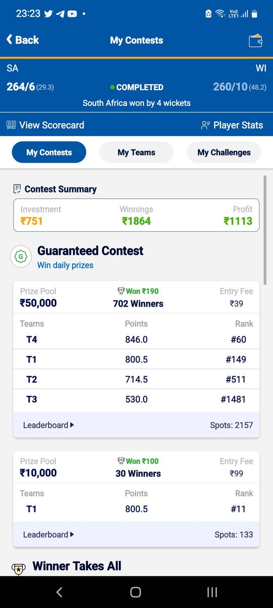 thewallamber's tweet photo. Sweeped all
A team by @FantasycricPro
Changed Brooks for King to avoid clashes.
#FanatsyCricket https://t.co/hNpfhs6No4