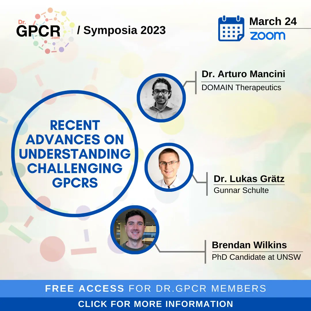 DrGPCR (@drgpcr) on Twitter photo Did you know you can join <a href="/DrGPCR/">DrGPCR</a> Symposium “Recent Advances in Understanding Challenging GPCRs” with your FREE site membership? Dig into recent data about the most challenging GPCRs
<a href="/DOMAINtx/">Domain Therapeutics</a> <a href="/GraetzLukas/">Lukas Grätz</a> <a href="/brendanpwilkins/">Brendan Wilkins</a>
🗓️March 24 ➡️bit.ly/3n7RfrU
#gpcr #drgpcr Did you know you can join <a href="/DrGPCR/">DrGPCR</a> Symposium “Recent Advances in Understanding Challenging GPCRs” with your FREE site membership? Dig into recent data about the most challenging GPCRs
<a href="/DOMAINtx/">Domain Therapeutics</a> <a href="/GraetzLukas/">Lukas Grätz</a> <a href="/brendanpwilkins/">Brendan Wilkins</a>
🗓️March 24 ➡️bit.ly/3n7RfrU
#gpcr #drgpcr