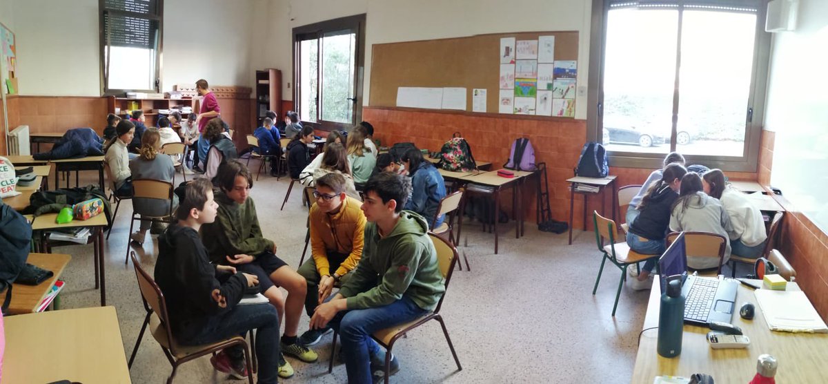 Avui l’alumnat de #1eso  ha fet l'activitat “La Comunicació NoViolenta” #bonsalvador #fempersonesfemescola