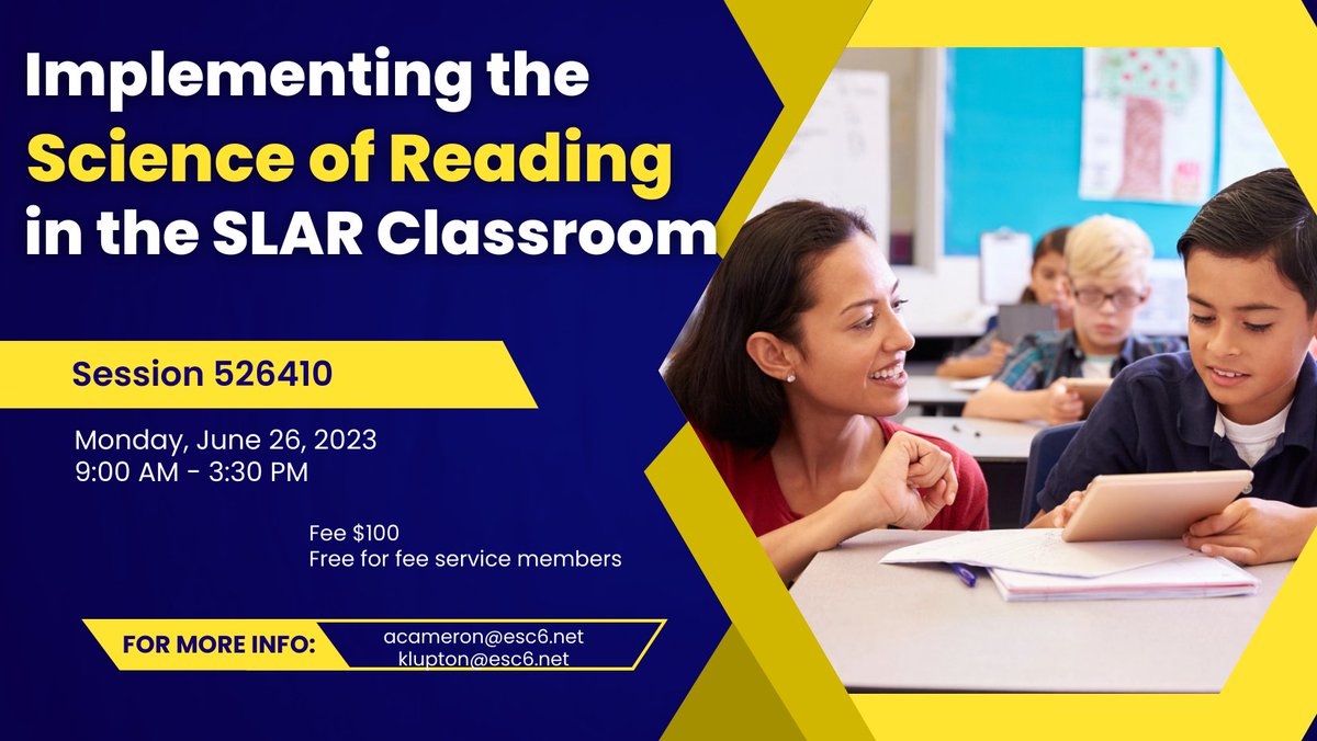 Upcoming Event: Implementing the Science of Reading in the SLAR Classroom - escweb.net/tx_esc_06/cata…