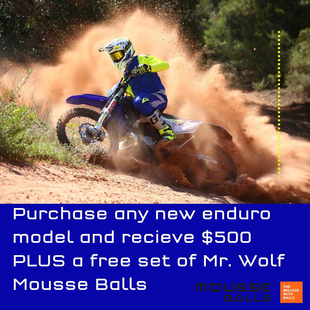 New Sherco
$500 bucks
FREE Mousse Balls!!
Time is running out. Get in before it is gone.