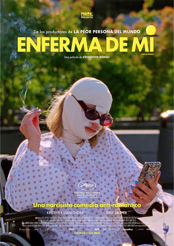 CinetecaMexico's tweet image. ENFERMA DE MÍ (Kristoffer Borgli, 2022), comedia negra sobre la creciente obsesión de la sociedad por uno mismo, el victimismo performativo en las redes sociales y la autodestructiva fijación contemporánea por hacerse viral. #73Muestra 🌄🎥