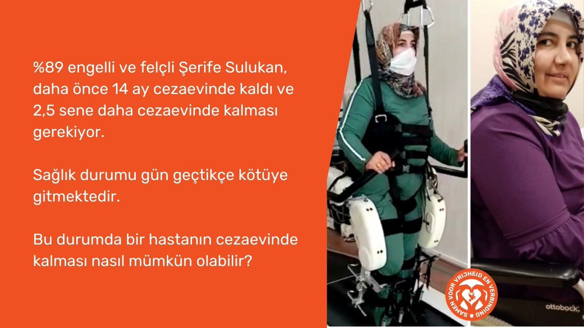 Sağlık durumu gün geçtikçe kötüye gitmektedir

 "Adaletin gecikmesi, adaletsizliktir"

Tutsakkadınlar