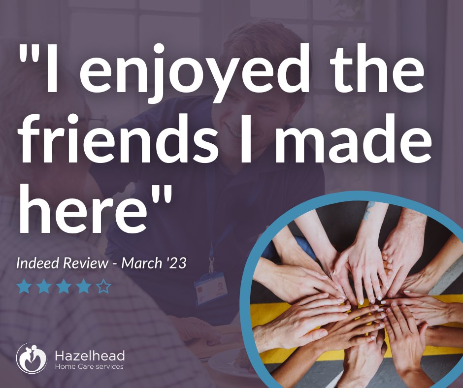 We just received this kind review on our Indeed profile - it is great to see our colleagues make close bonds. Interested in giving us your feedback? Leave us a review uk.indeed.com/cmp/Hazelhead-… #TeamHazelhead