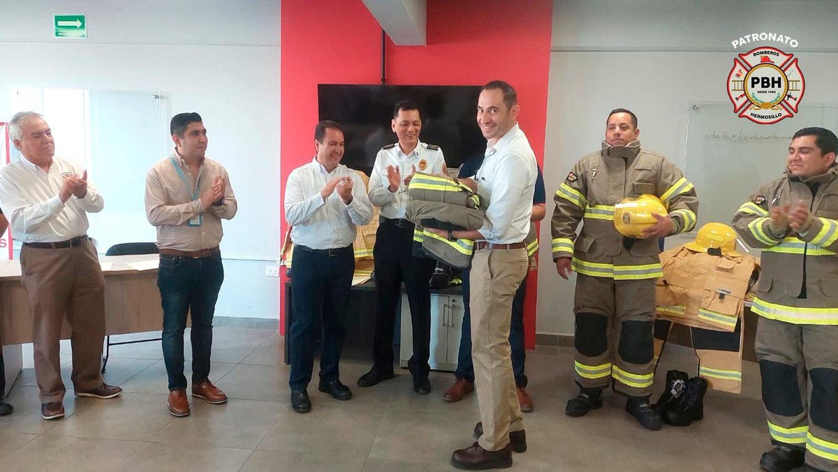El Patronato de Bomberos de Hermosillo llevó a cabo la entrega de equipos estructurales y equipos ligeros al Departamento de Bomberos de Hermosillo: 200 trajes ligeros, 200 botas Haix, 65 cascos Phoenix y 65 trajes de combate contra incendio.

<a href="/BomberosHermos1/">BomberosHermosillo</a>