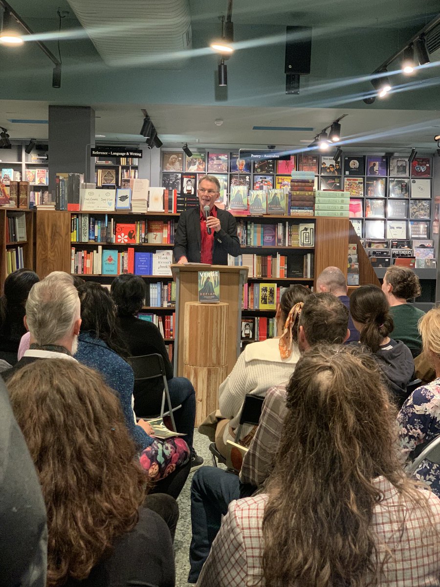 Peter Rose gives a rousing launch speech for the creative writing collection Verge 2023 ⁦<a href="/ReadingsBooks/">Readings</a>⁩ ⁦<a href="/AustBookReview/">Australian Book Review</a>⁩ #verge2023