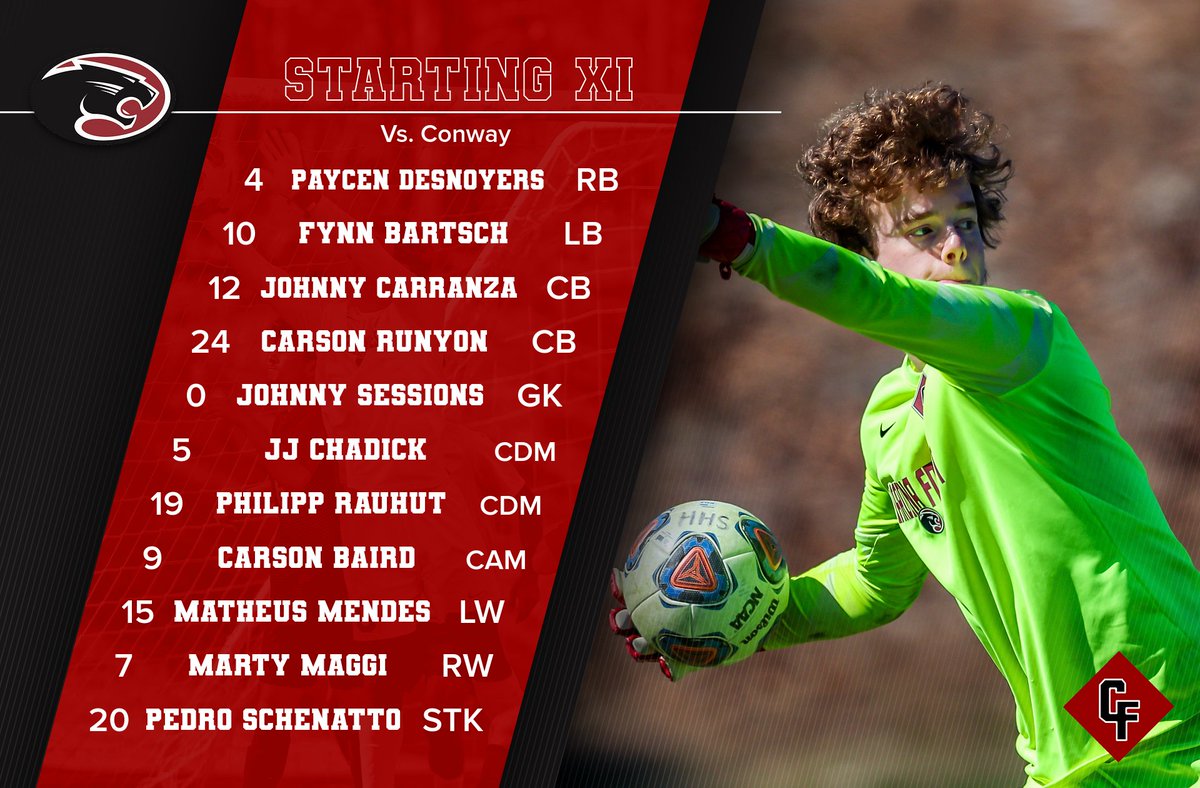 cfhspanthers's tweet photo. Tonight’s Starting lineup at Conway. https://t.co/ndPNmDmR2r