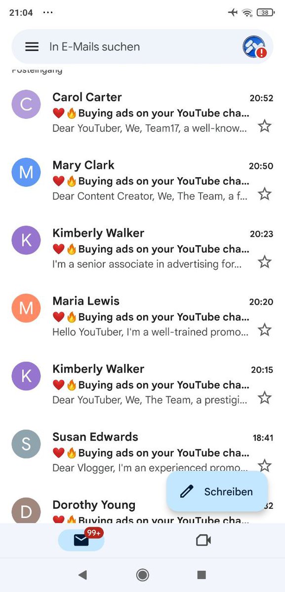 Also die Spam-Erkennung von Gmail war auch schon mal besser... :-)