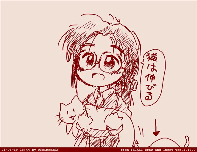 @zenmaichan @syukioda 猫も伸びる 