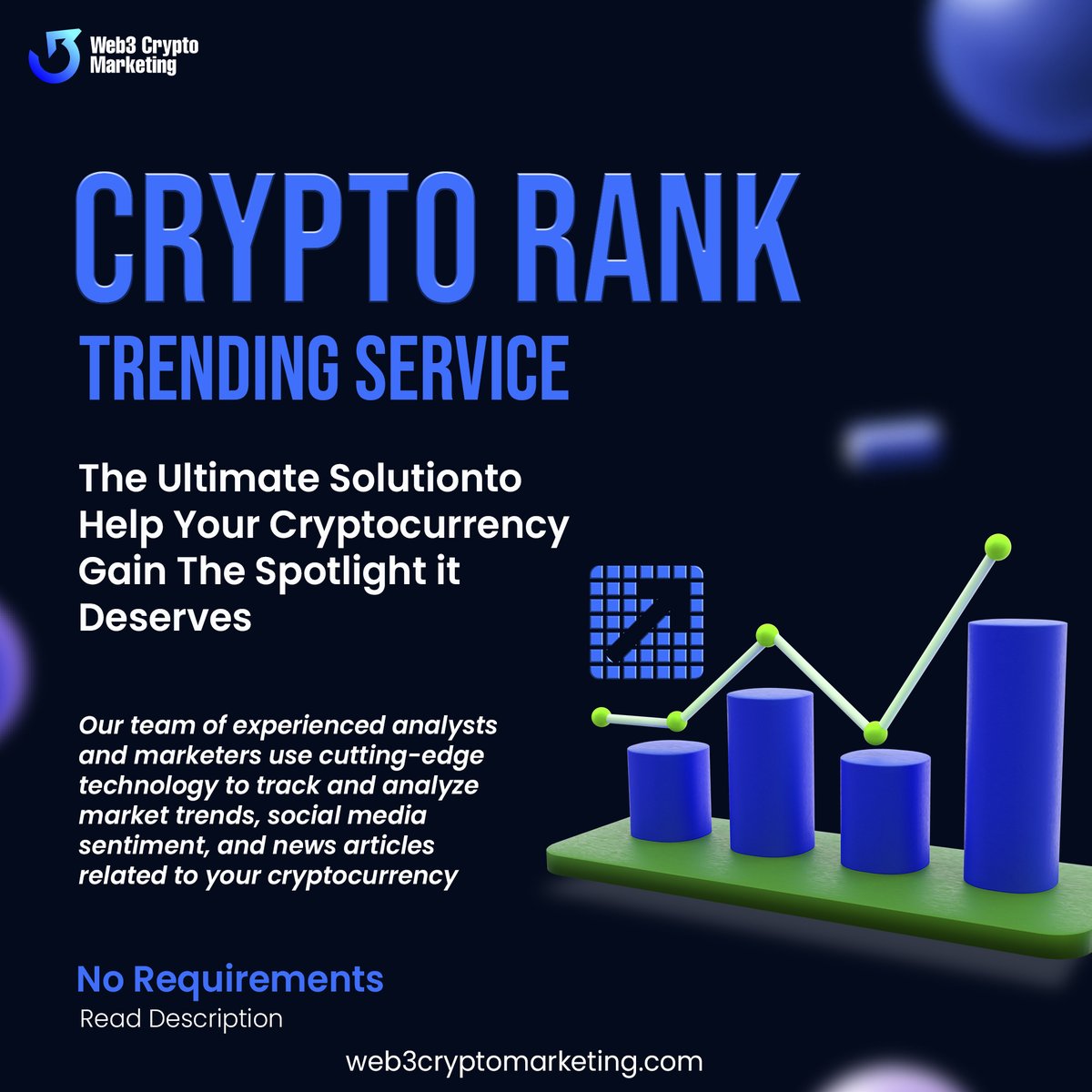 Web3CryptoMktg's tweet photo. Offering Crypto rank Trending Service.
#cryptomarketing #criptomundo #crypto #criptomercado #ol #criptomonedas #cryptowallet #criptoinversion #cryptocurrency #criptoinfo #bitcoinespa #criptodivisas #bitcoin #monedasvirtuales #cryptomarket #criptomonedasonline #mundocripto #ganan https://t.co/intuqcjqsL