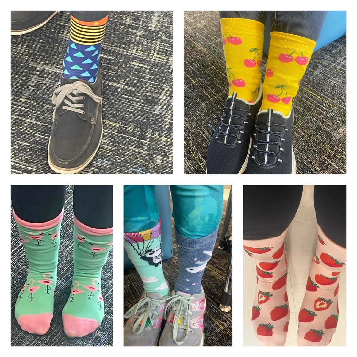 Today <a href="/HovatterES/">Hovatter Elementary</a> rocked our socks in honor of World Down Syndrome Day 🧦 ❤️🐝#WorldDownSyndromeDay2023