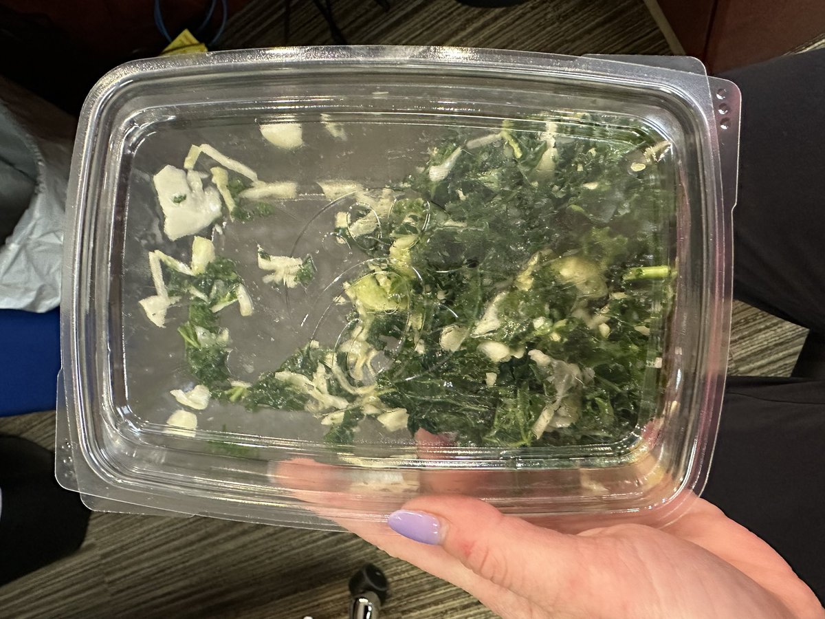 aimeeh11's tweet photo. @ChickfilA is this really what a large kale salad is supposed to look like?! If this is the large I’d hate to see the small…. https://t.co/TuM67ljVYy