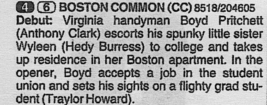 RetroNewsNow On Twitter DEBUT Boston Common Premiered 27 Years retronewsnow-on-twitter-debut-boston-common-premiered-27-years