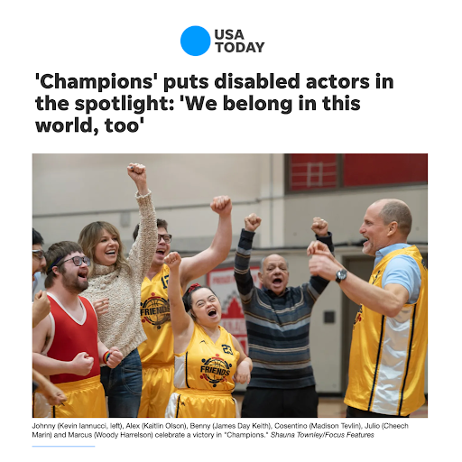 GovofCO's tweet photo. The new comedy, “Champions”, stars two amazing actors who have Down Syndrome, Kevin Lannucci and Madison Tevlin. This is a must-watch! 

https://t.co/AHAUCM3UW3 https://t.co/CUTFLoATSE
