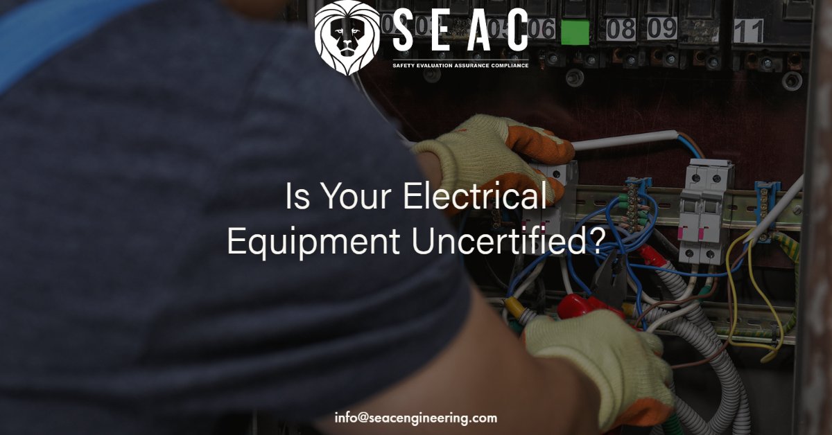 SEACEngineering's tweet image. Operating uncertified electrical equipment is against the law and poses hazards to personnel working around it. In Alberta, section 2 of the Electrical Code Regulation requires electrical systems equipment to be approved.

seacengineering.com

#csaspe1000 #electricalequipment