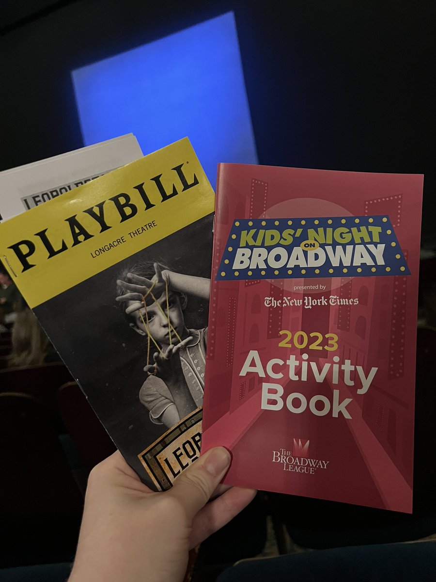 kkassal's tweet photo. It’s @BroadwayLeague’s Kids Night On Broadway! @Leopoldstadtbwy https://t.co/KKs9hyZjFS