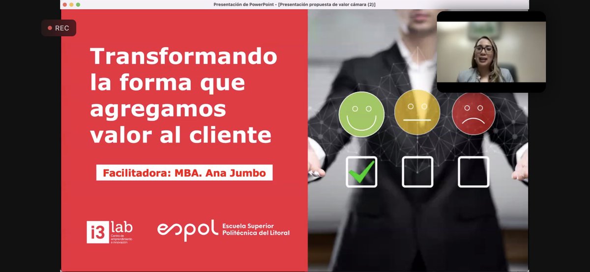 i3labespol's tweet photo. Arrancamos el evento de hoy junto a @lacamaragye, @AnaJumboM profesora de @espol y parte del equipo de #i3lab presentará la charla: Transformando la forma que agregamos valor al cliente.
#CreaValorAhora https://t.co/YjTKRFGlb5