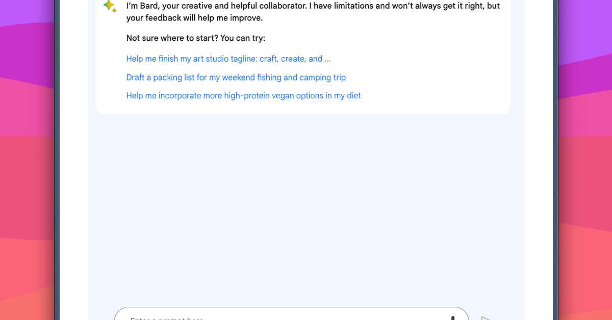 Google’s Bard chatbot doesn’t love me — but it’s still pretty weird dlvr.it/SlGWnV