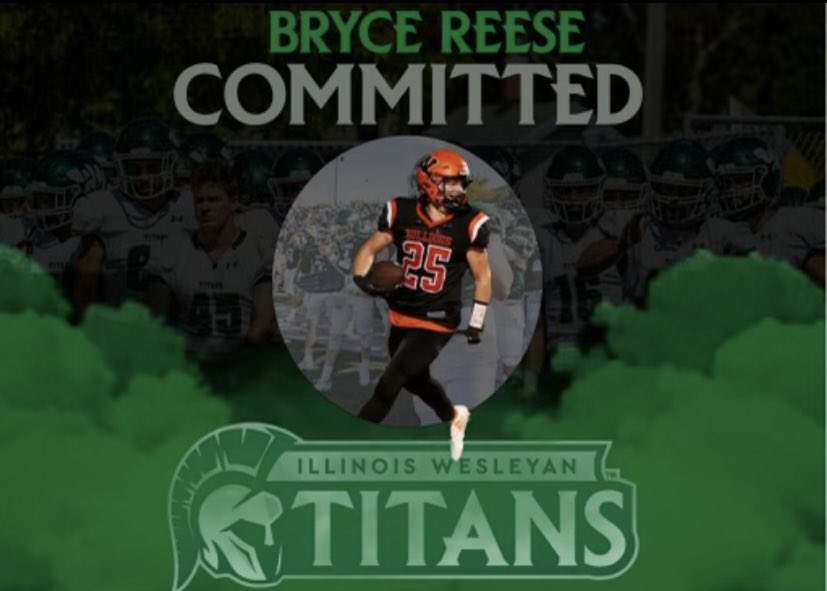 BryceReese5's tweet image. I am excited to announce my commitment to continue my academic and athletic career at Illinois Wesleyan University!! Thank you to all my family, friends, and coaches who have helped get to this point! Go Titans! @cguercio @CoachMW_51 @Football2Whs @WCUSD5Athletics @IWUTitanFball