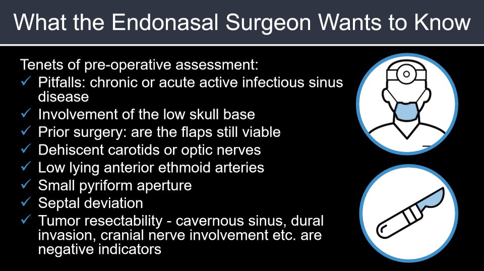 #ASNR23 Topic: Sinonasal Tumors Staging: Differs between maxillary sinus & nasal cavity/ethmoid sinus tumors Bottom line: for staging & resection - identifying tumor extension is key for treatment. Nice work UWisc Radres Alex Moeller! 🌟great collab w/ ENT @IanKoszewski