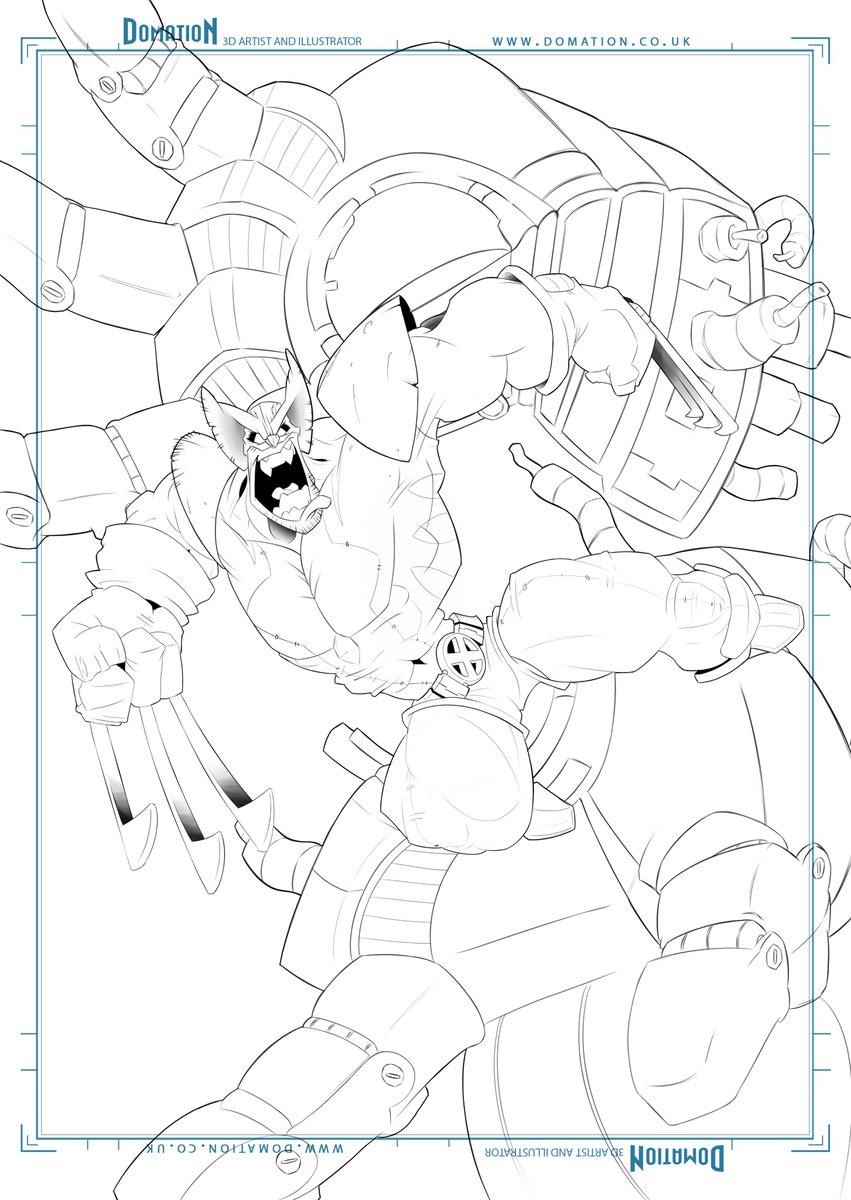 ONeillDominic's tweet photo. Wolverine Progress: Inking Done! hopefully will find time later in the week to start some colour.
#wolverine #xmen #logan #sentinel #illustration #artwork #digitalart #digiinking #sketching #comicart #fanart #domation https://t.co/D9iKrZS2ho