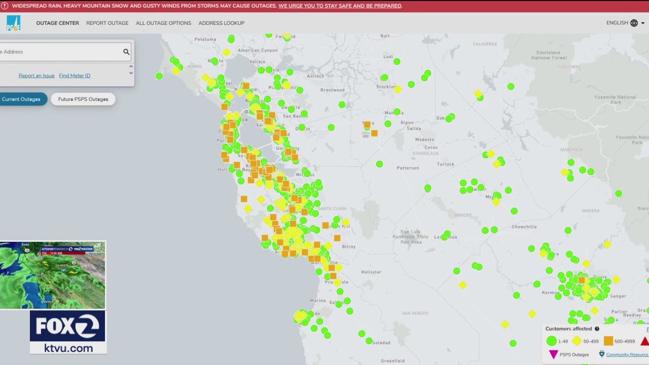 KTVU on Twitter ".PGE4Me POWER OUTAGES March 21 4 PM Affected