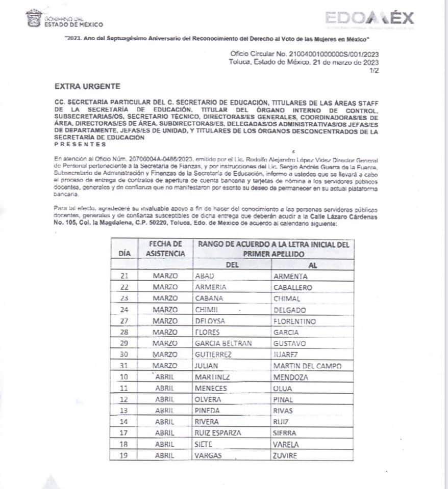 CmrCrnd's tweet photo. Estamos en total desacuerdo con el cambio de nómina por ser arbitrario y violento con el magisterio
#NoAlCambioDeNominaEdoMex
@FinanzasEdomex @DGP_Edomex @alfredodelmazo @lopezobrador_ 
@CondusefMX
es anticonstitucional el que quieran obligarnos sus , circulares son engañosas https://t.co/4nPkuyNl1z