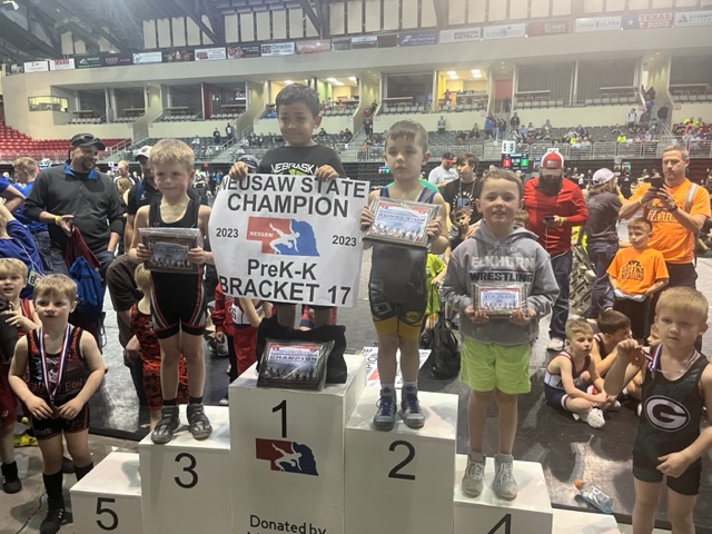 Elkhorn Wrestling competed tough and left it all on the mat at the NEUSA State Tournament!
Congrats to our placers: Maddox Trout, Emmett Larsen, Holden Dahlberg, Nixon Kastler, Beckett Larson, Braelyn Zurek, Harrison Pflaster, Brayden Meier, Bentley Philbrick, and Josue Lopez.