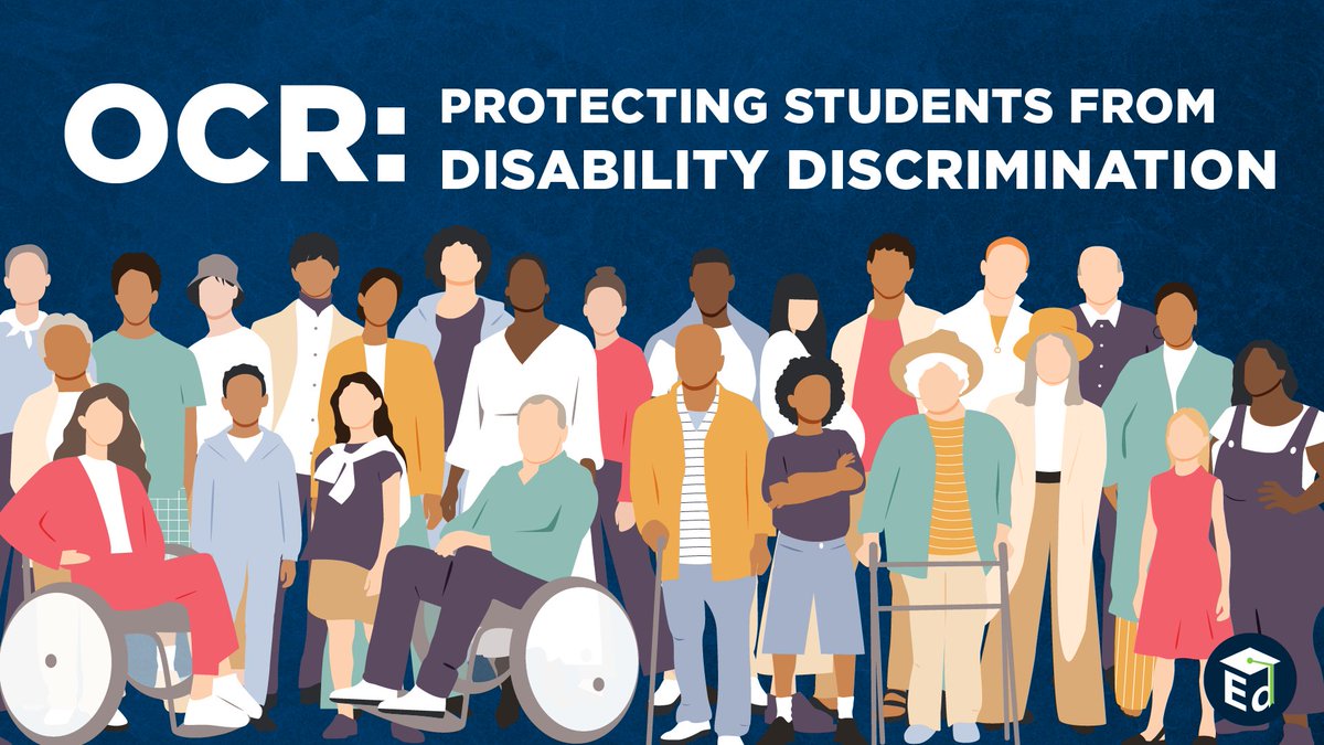 usedgov's tweet image. By enforcing Section 504 of the Rehabilitation Act of 1973 &amp;amp; Title II of the ADA, @EDcivilrights protects students from discrimination because of a disability. More on ED’s work to protect students from discrimination in education: www2.ed.gov/about/offices/… #DDAwareness2023