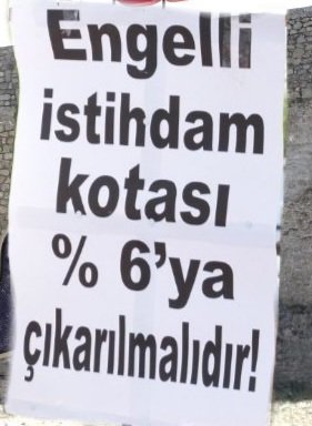 #Engellilere12binMüjde
12 bin engelli memur ataması ile 5 bin engelli öğretmen ataması istiyoruz
%6 kota istiyoruz
Lütfen duyun sesimizi 
<a href="/prof_mahmutozer/">Mahmut Özer</a> <a href="/tcmeb/">Millî Eğitim Bakanlığı</a> <a href="/OSYMbaskanligi/">ÖSYM</a> <a href="/deryayanikashb/">Derya Yanık</a>