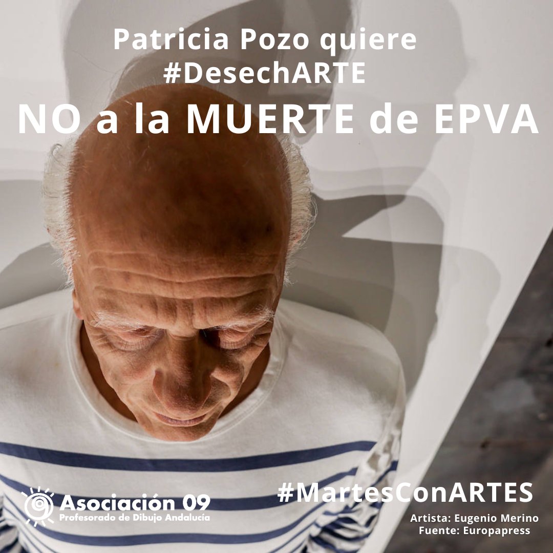 Asociacion Dibujo 09 (@asociacion09) on Twitter photo Pedimos a <a href="/JuanMa_Moreno/">Juanma Moreno</a> que proteja los puestos de trabajo y la enseñanza del dibujo en nuestras escuelas. La educación artística es un derecho y no debería ser sacrificada. #desechARTE #MartesConARTES la muerte de #EPVA
<a href="/EducaAnd/">Consejería Desarrollo Educativo y FP</a> <a href="/AndaluciaJunta/">Junta de Andalucía</a> <a href="/almudenaronda/">Almudena García</a> <a href="/Patricia_Pozo_/">Patricia del Pozo</a> Pedimos a <a href="/JuanMa_Moreno/">Juanma Moreno</a> que proteja los puestos de trabajo y la enseñanza del dibujo en nuestras escuelas. La educación artística es un derecho y no debería ser sacrificada. #desechARTE #MartesConARTES la muerte de #EPVA
<a href="/EducaAnd/">Consejería Desarrollo Educativo y FP</a> <a href="/AndaluciaJunta/">Junta de Andalucía</a> <a href="/almudenaronda/">Almudena García</a> <a href="/Patricia_Pozo_/">Patricia del Pozo</a>