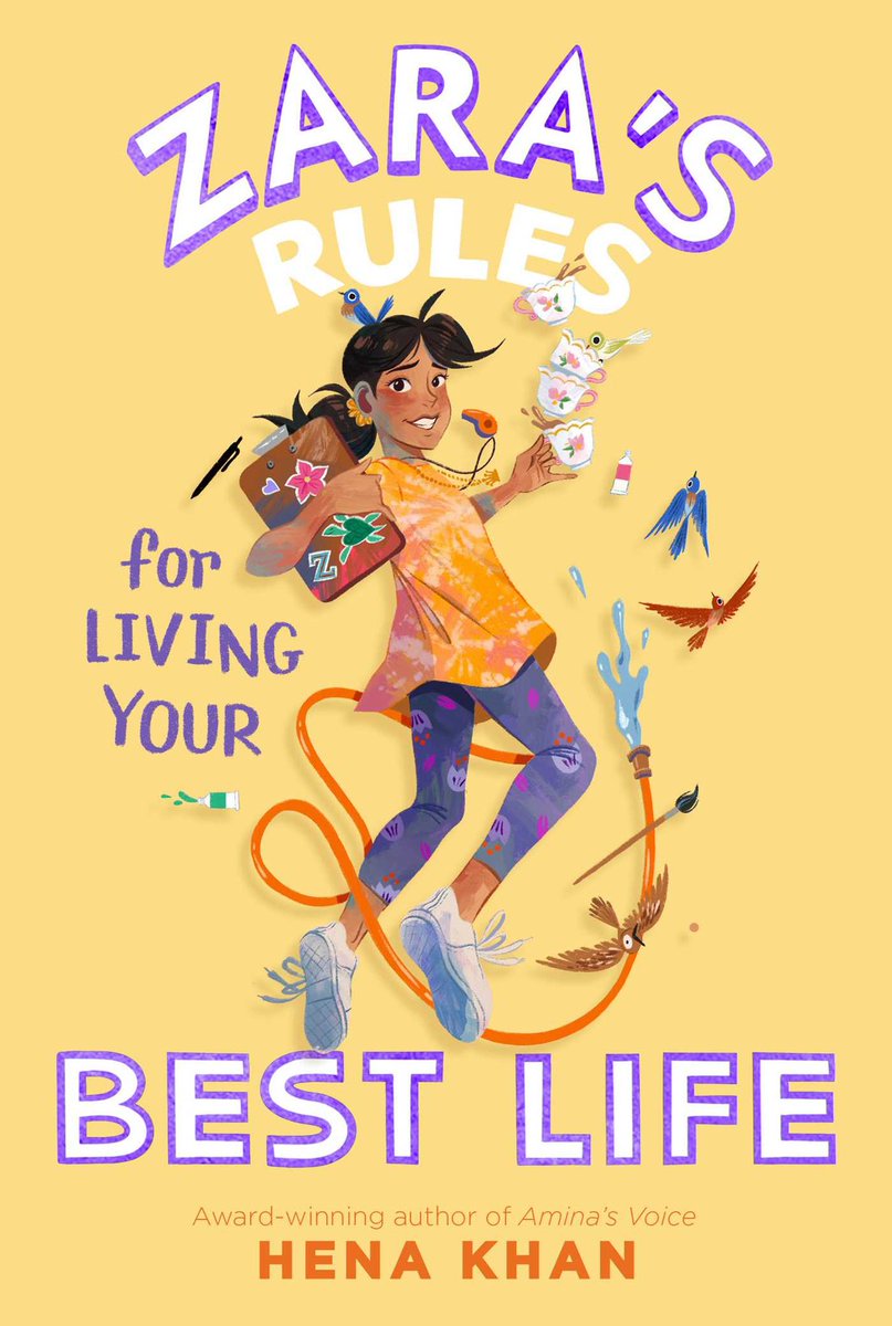 Happy pub day to this incredibly fun third installment of @henakhanbooks ZARA’S RULES series. I can’t think of a kid who wouldn’t fall in love with Zara, her family, and her friends. Zara’s Rules For Living Your Best Life is available everywhere today!