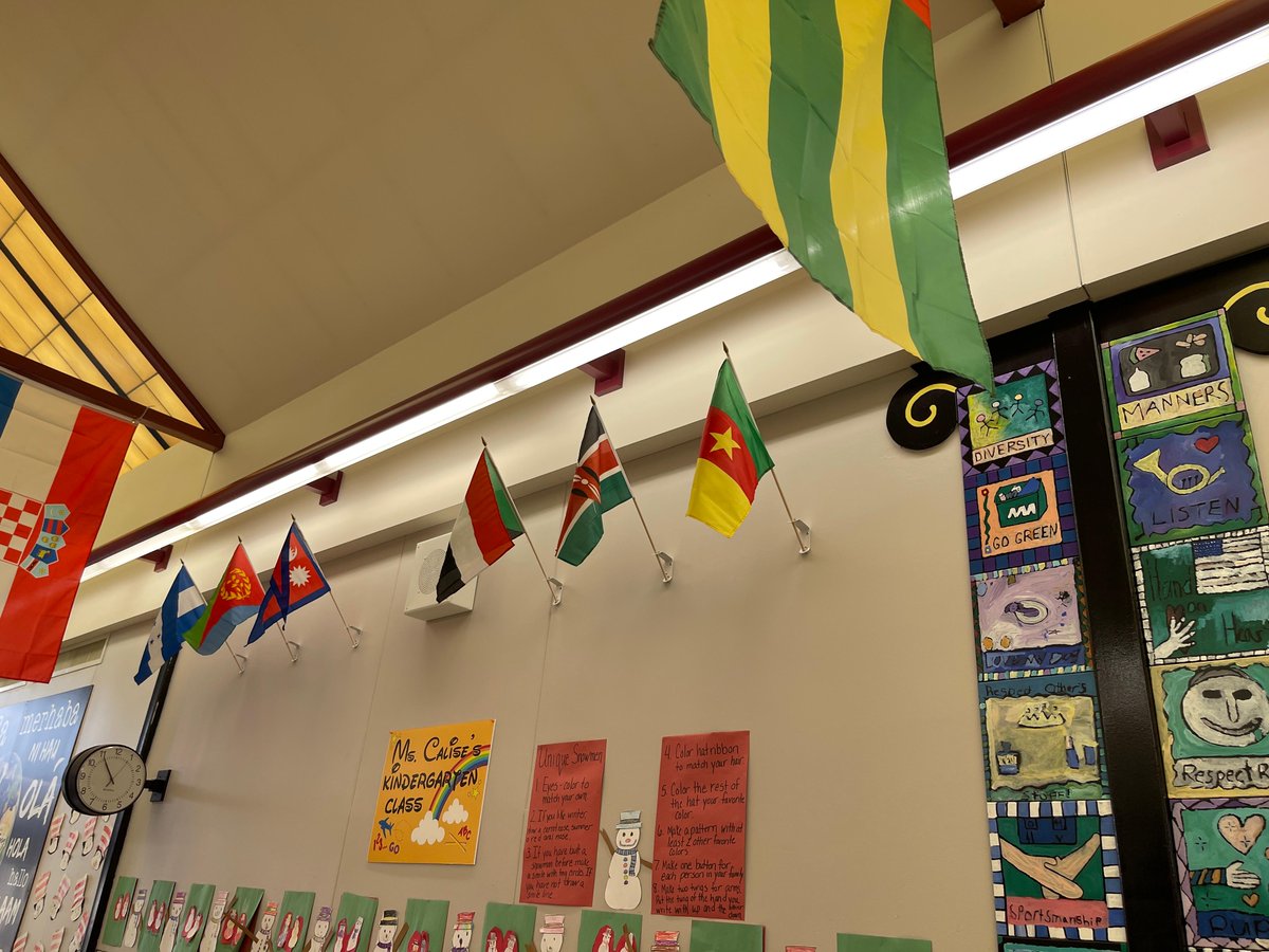 SEPSchools's tweet photo. Did You Know? @sep_willowbrook Elementary has 46 English Language Learner (ELL) students. In the atrium of their building, they have flags for each nation of every student! #1SEP #NowYouKnow https://t.co/KIn7W8V1qH