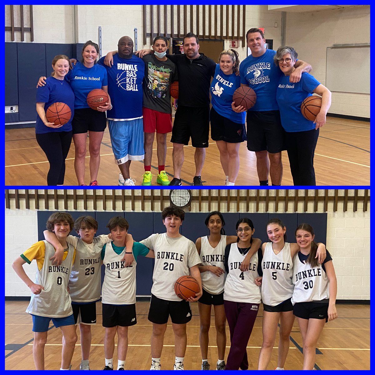 Staff vs 8th Graders #basketball #beforeanyonegetshurt #runklestrong