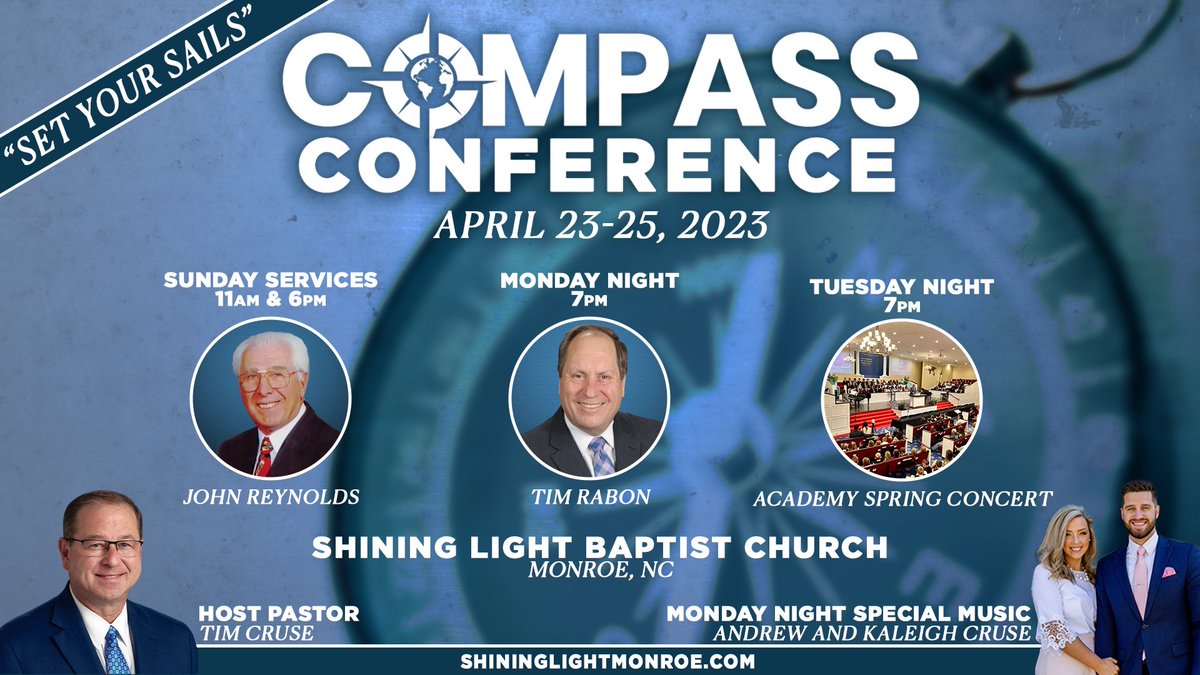 PastorTimCruse's tweet photo. Make Plans To Join Us!
#ShiningLight #monroenc #unioncountync #greatercharlotte #setyoursails https://t.co/bQLgAIS3D7