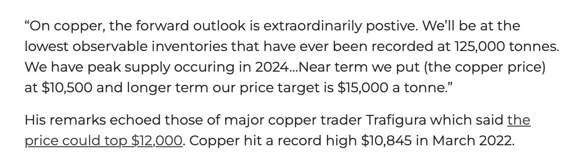 Goldman Sachs expects a commodities supercycle driven by China and the capital flight from energy markets and investment this month after concerns triggered by the banking sector 
#COPPER comments below 🔥
mining.com/web/goldman-sa…