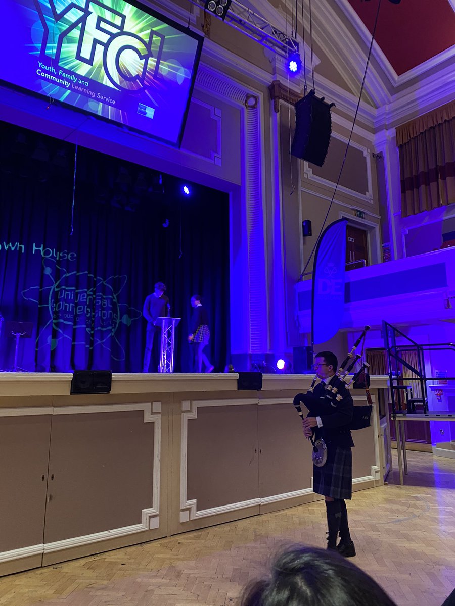 UGSDofE's tweet photo. It was fantastic to be at the YFCL Awards tonight with @S3UGS1 to watch our S4 students receiving their @DofE Bronze Awards from @SLCDirectorofEd well done everyone especially Brenden and Tione who were our MCs. #recognisingsuccess https://t.co/XjsR70uQ30