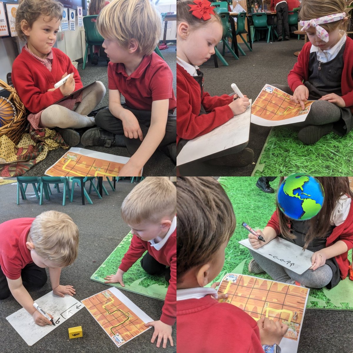 BPSReception1's tweet photo. Ask us what an algorithm is. . .we have been writing our own this afternoon, tomorrow we will see if they work 💻➡️⬇️⬆️ #BPScomputing https://t.co/HX7LvhF0ia