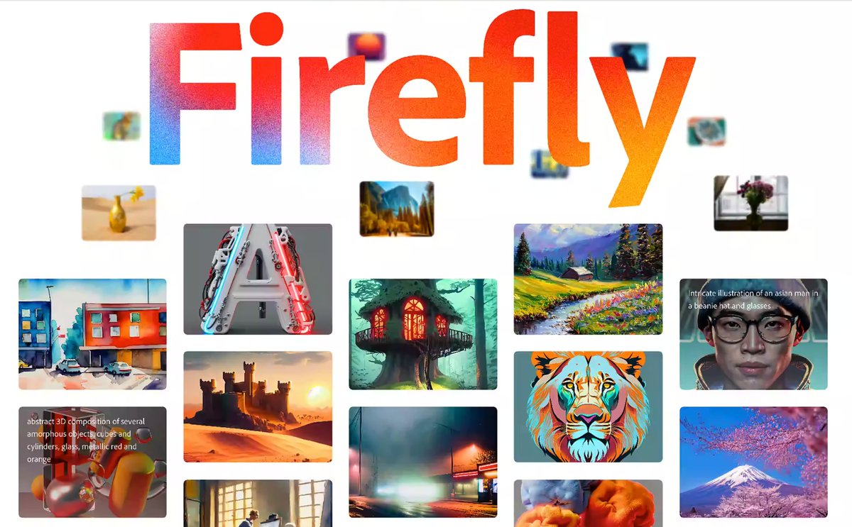 marliton's tweet photo. Adobe ha anunciado la versión beta de su proyecto Firefly, una nueva herramienta basada en Inteligencia Artificial para crear contenido visual extraordinario el cual se integrará con sus aplicaciones gráficas como @Photoshop: https://t.co/Z0o9vT9Uea #AdobeFirefly #marlitonTech https://t.co/vAZHx1tlOt