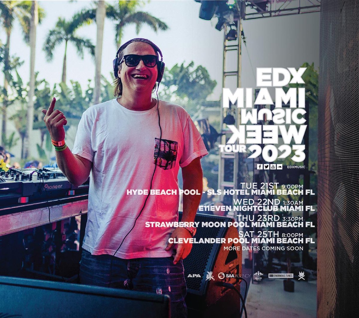 edxMusic's tweet photo. Miami is starting today. #MMW #WMC #UltraWeek @HydeBeachMiami @11Miami https://t.co/KICvqV2c5c