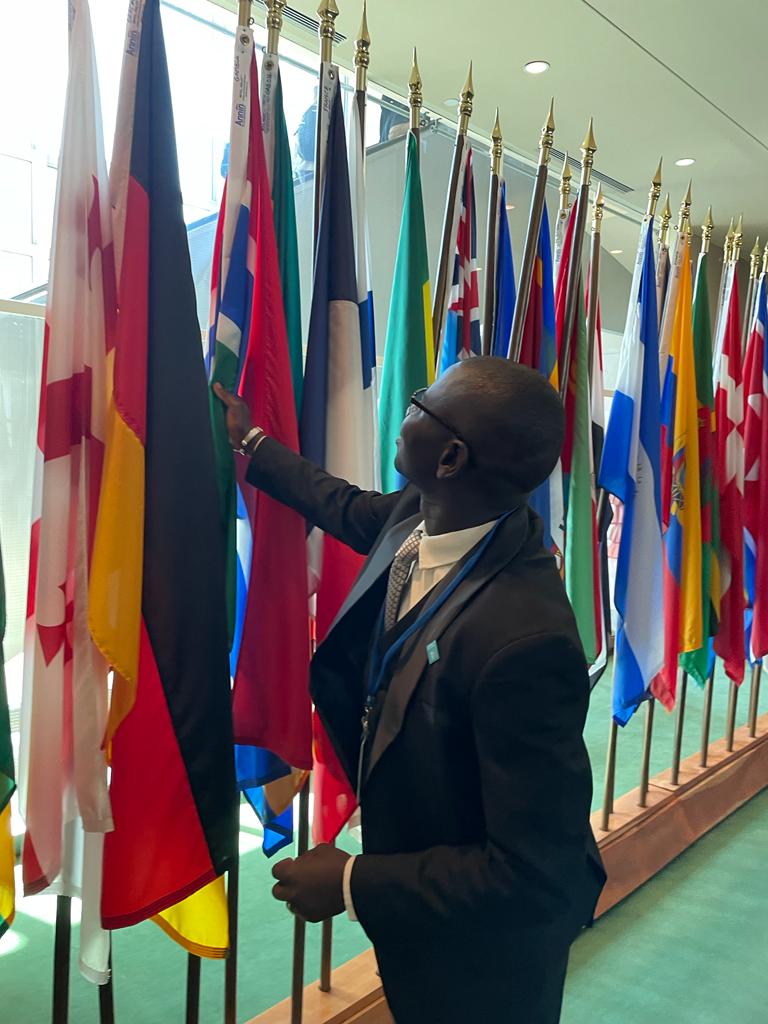OmarJobeMP's tweet photo. Getting ready for the @UN #WaterConference #WaterConservation 
Representing #Gambia
Chief Delegate of @wyg_org representing my parliamentary colleagues from around the world.
#SDG6 #SDG13 
#UNHQ #NewYork 
@UN_PGA
@Presidency_GMB https://t.co/la88PYKe9r