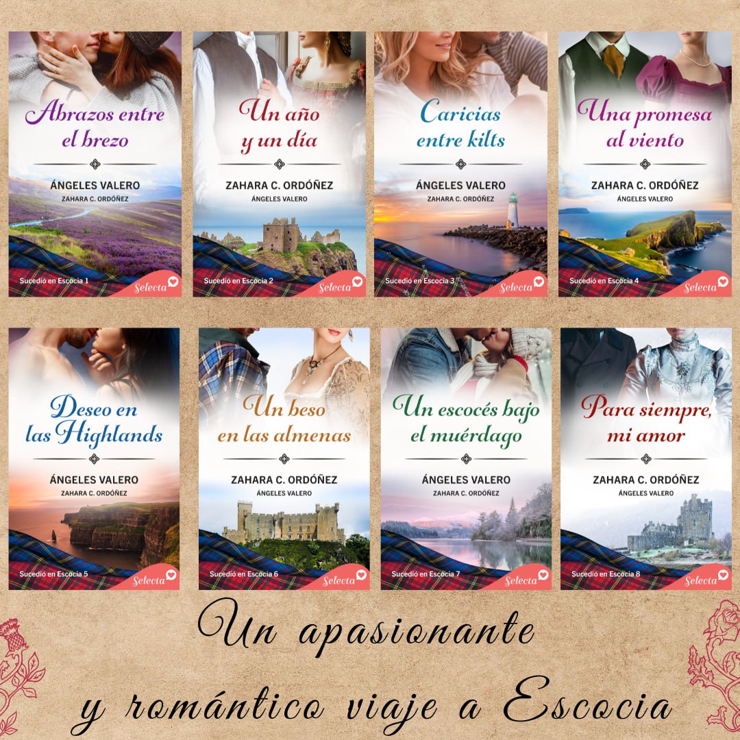 ¡Por fin podemos anunciarlo!

#ProyectoAlfeke, el proyecto con <a href="/AzaOrdom/">Zahara C. Ordóñez</a>, se llama «Sucedió en Escocia» y son ocho novelas románticas que alternan romance de época y contemporánea, y que saldrá de la mano de Selecta el 22 de junio de 2023 ✨

¡Ya está en preventa!