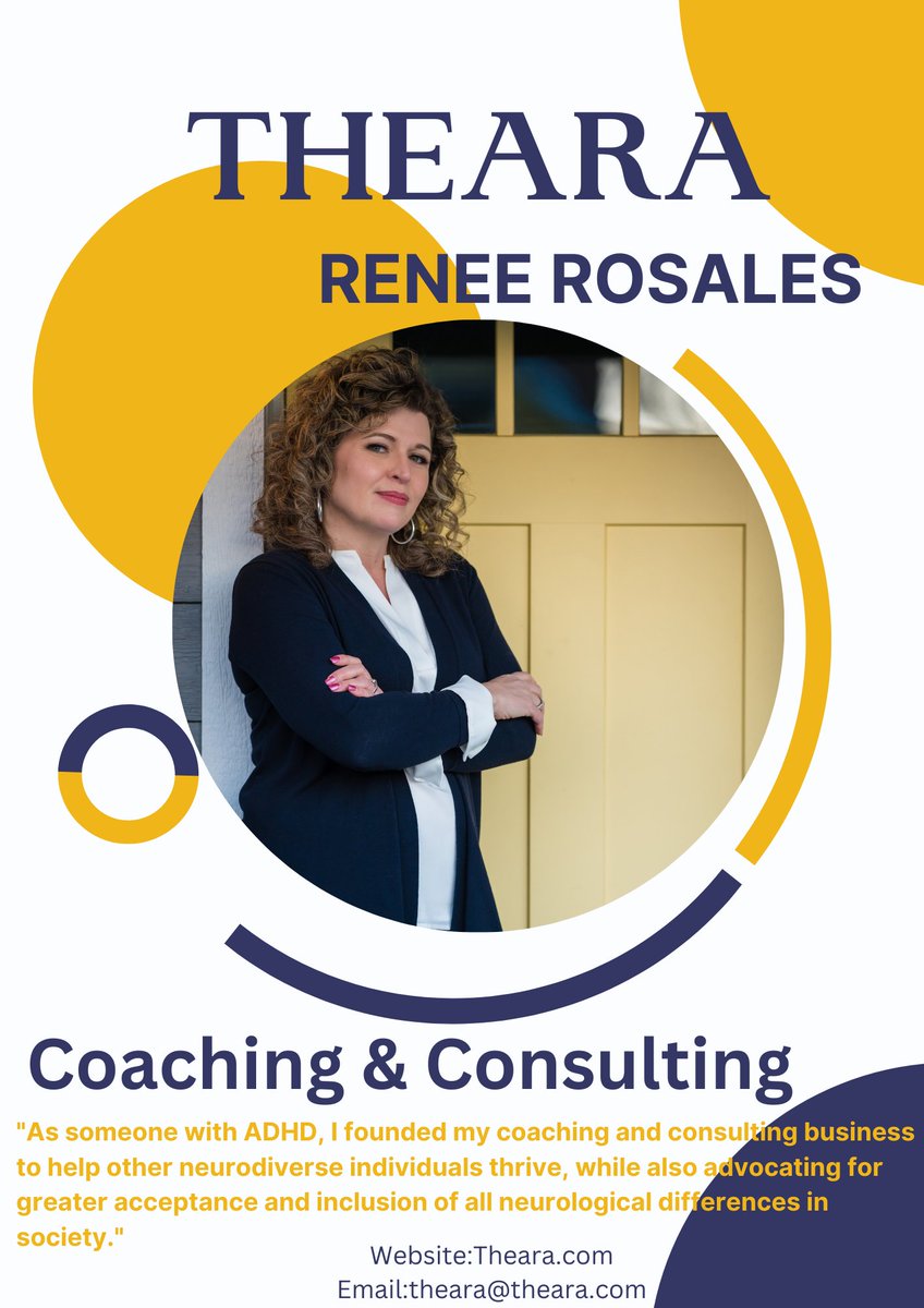 My name is Renee Rosales and I wanted to let everyone know that I offer Coaching and Consulting for companies, families, and individuals.  I believe my skills and expertise will assist in any circumstance in life. I am a Cognitive Coach and Neurodiversity Specialist.