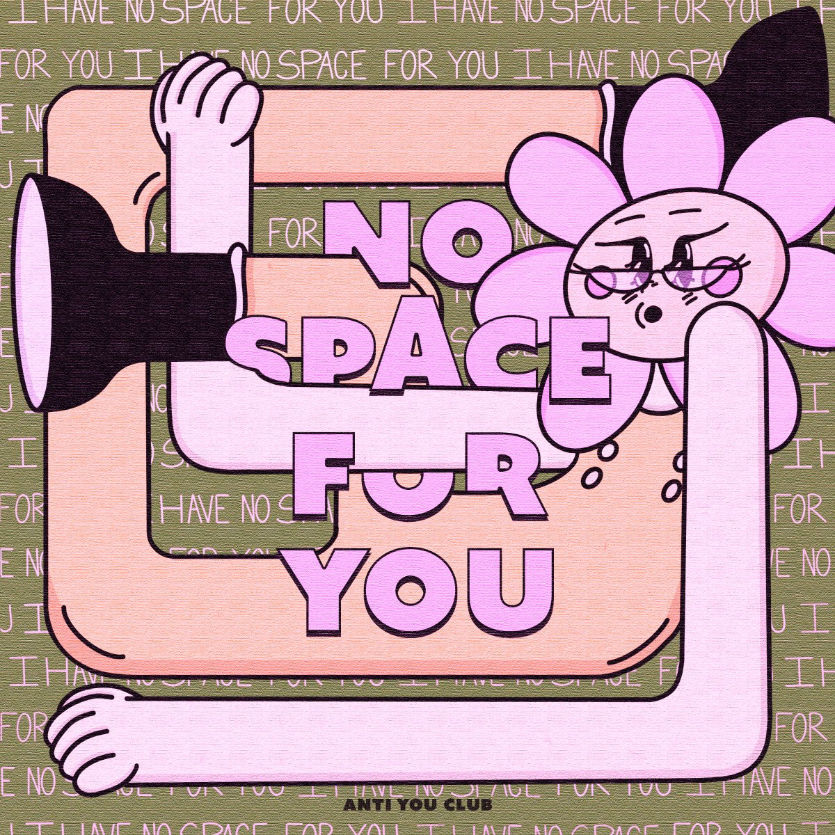 SaturnLiquor's tweet photo. Good morning homies ❤️

Another kind friend on the Anti You Club 🌼😏
"No space for you" on @exchgART 

A beautiful day to everyone ! https://t.co/rl90Xf7D2g