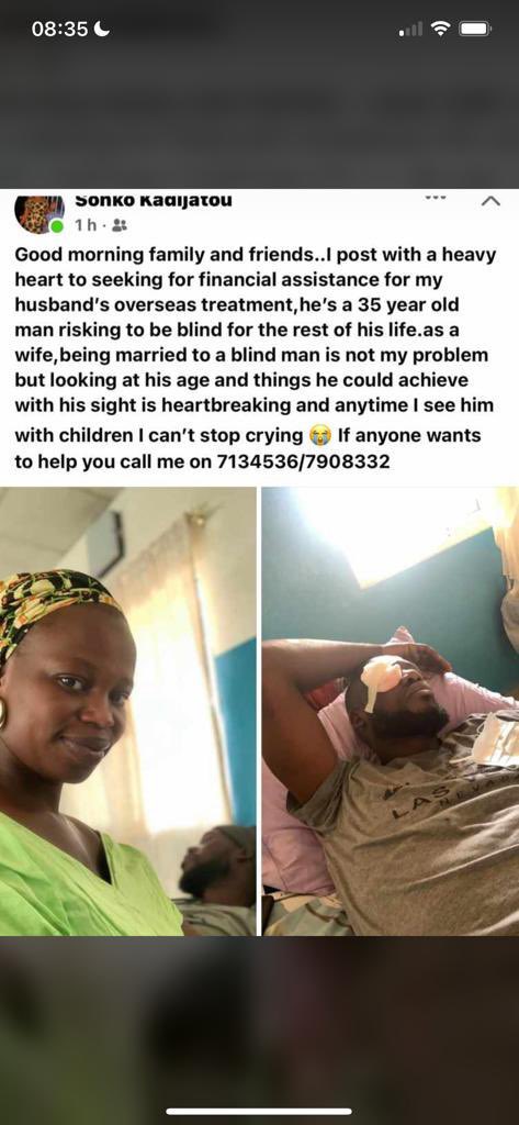EbraCezsay's tweet image. No one is perfect.! But this brother is close,known him my whole life and a well known kind good hearted humble youth from Manjie. We pleading for help any amount will be appreciated. @saul_frazer @gbgee @TafNjie @DrKebsun @salieutaal @ALHAGIEMANKA @fadyhocheimy @BBlackBarbie