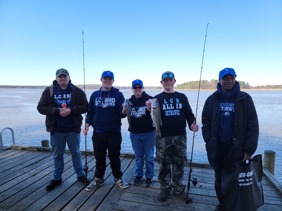 LCBFishing's tweet photo. Great Job L. C. Bird Bassmaster H. S. fishing team in Sunday's tournament! 2 teams placed high in weigh in of 50+ boats, Richard Langford &amp; Ethan Davis were 15th! Jordan Nicely &amp; Jacob Barker were 8th and are going to the STATE BASSMASTER CHAMPIONSHIP!
I am so proud of our team! https://t.co/M9g9G4tgDt