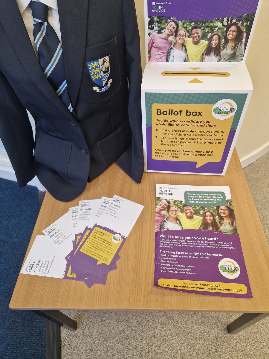 team_plume's tweet photo. This week, students at Plume Academy have been voting for the new members of the YEA.
The Young Essex Assembly (YEA) is the elected Youth Council for Essex.
@Essex_CC @YouthEssex https://t.co/csubb05pr6
