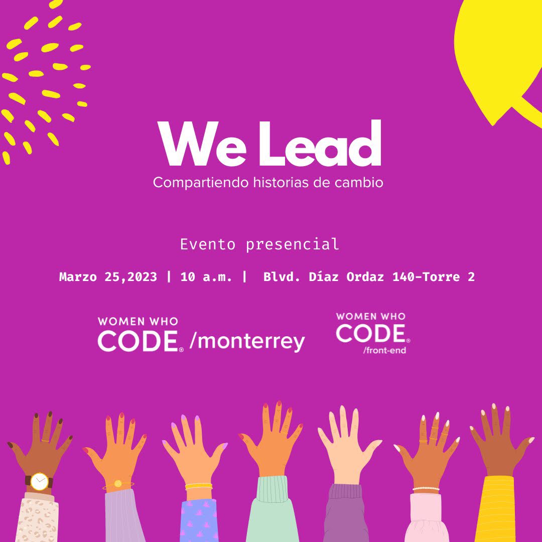 techfemmty's tweet image. Estamos muy felices de presentarles nuestro primer evento presencial del 2023! Si estás en la ciudad de Monterrey NL te esperamos este sábado desde las 10am.
Abrimos hilo con toda nuestra agenda 💕
#wwcode #womenInTech