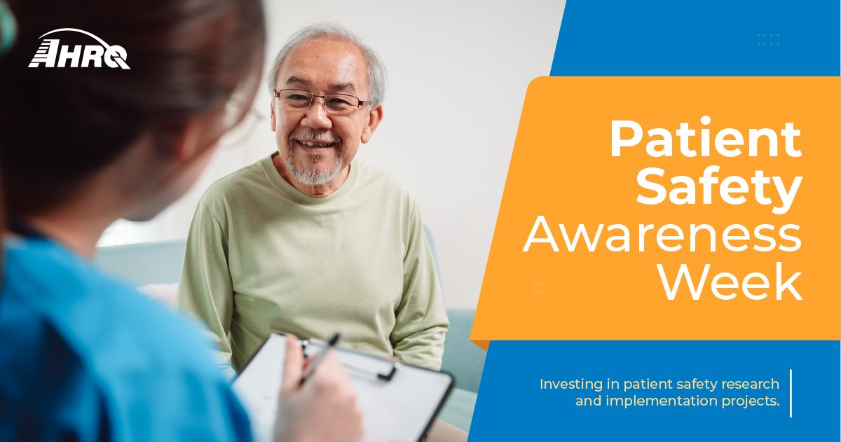 AHRQGov's tweet image. Now that #PSAW23 has ended, don't miss your chance to get access to #AHRQ's exclusive patient safety content, including reports, resources &amp;amp; tools. ahrq.gov/patient-safety…