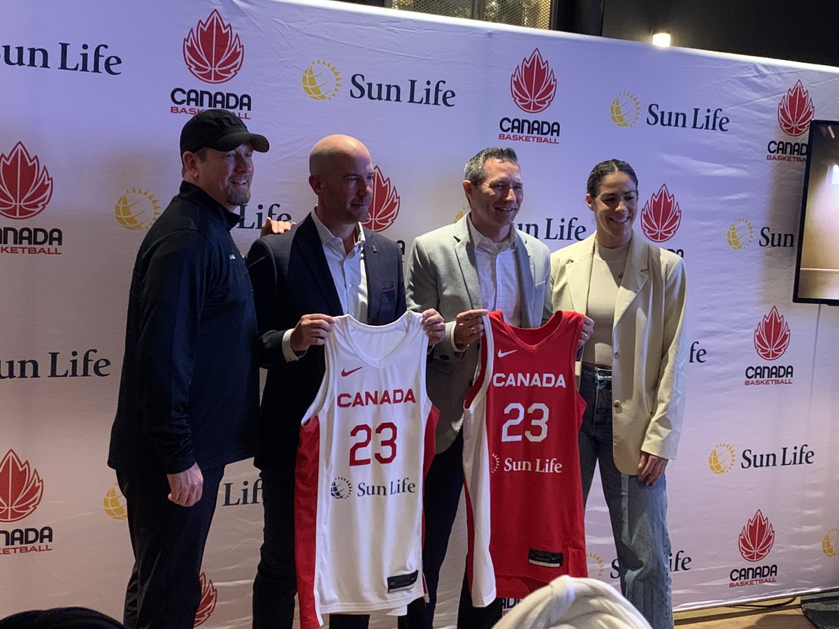 Canada Basketball announced a multi-year front of jersey partnership with Sun Life for the men’s &amp; women’s national teams. An important step in getting where the program wants to go. Nick Nurse: “We’re excited to get this group together this summer &amp; we are shooting for the top”